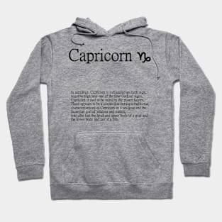 Capricorn Zodiac Sign Hoodie